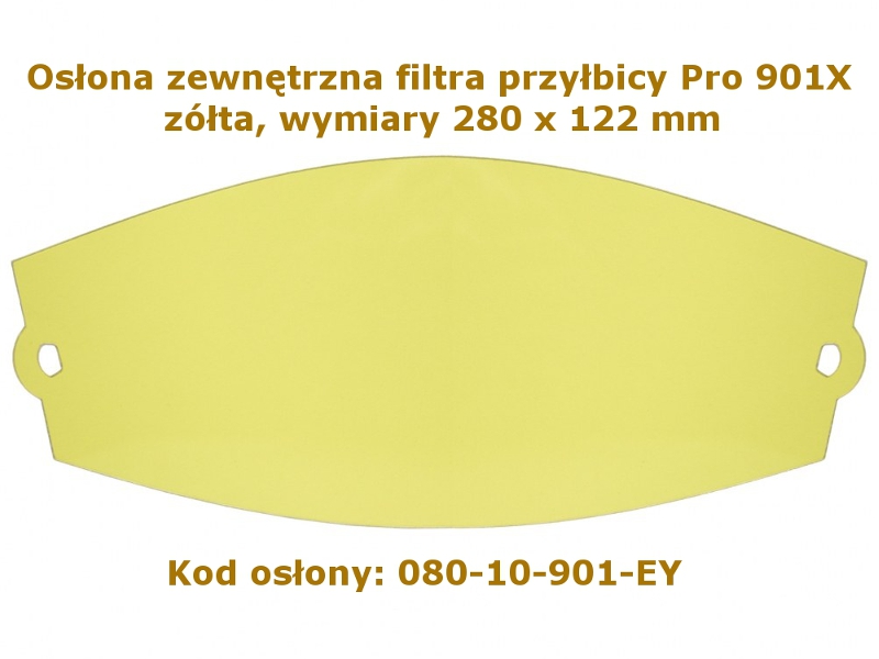 Osona zewntrzna filtra przybicy Pro 901X ta 280 x 122 mm