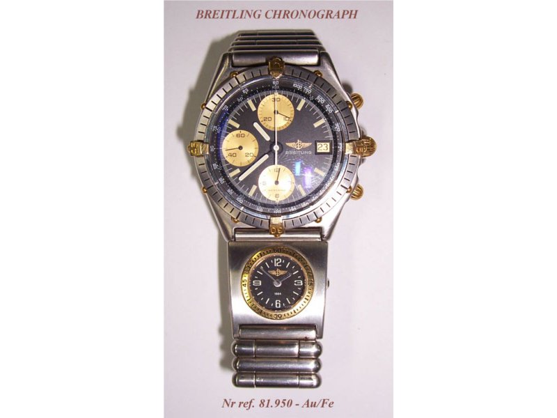 Zegarek mski <i>Breitling Chronograph 81.950</i> - zoto/stal