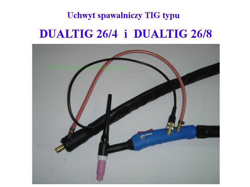 Uchwyt spawalniczy TIG typu DUALTIG 26/8 kod DTIG-26/8