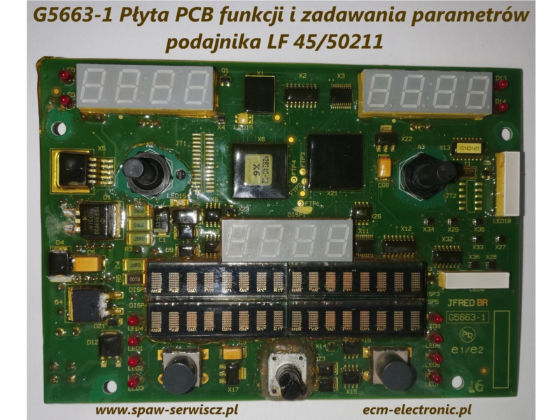 G5663-1 Pyta PCB funkcji i zadawania parametrw podajnika LF 45