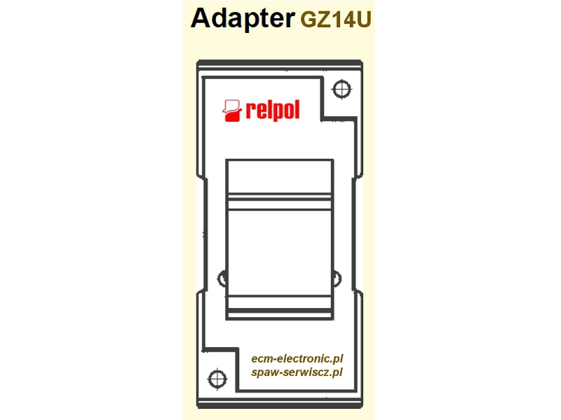 Adapter typu ADAPTER GZU do gniazd GZ14U przekanikw R15 4P