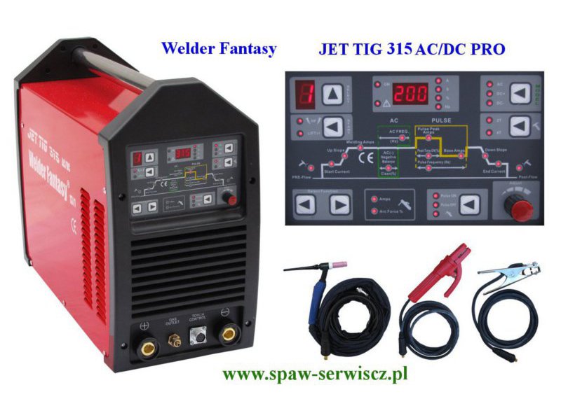 Spawarka inwertorowa Welder Fantasy JET TIG AC/DC 315 PRO