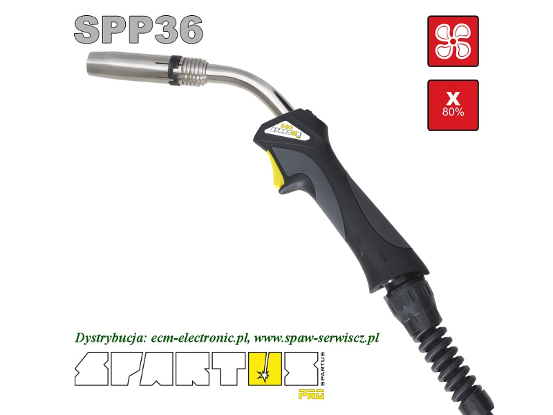 Uchwyt spawalniczy MIG typu SPP-360/3m (320A - 80%) SPARTUS Pro