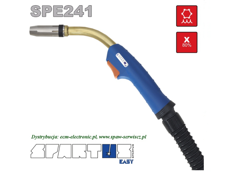 Uchwyt ch. ciecz MIG typu SPE-241/4m (300A - 80%) SPARTUS Easy