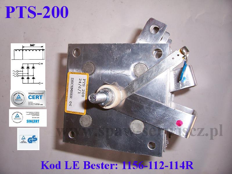 Mostek prost. trjfazowy typu PTS-200 (200A) kod 1156-112-114R