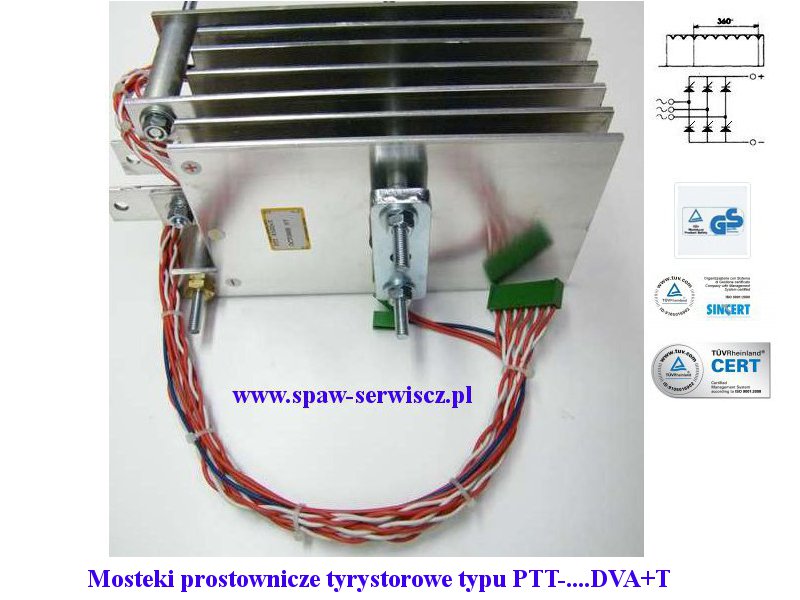 Mostek tyrystorowy typu PTT-350DVA+T (350A) kod 1156-112-027R