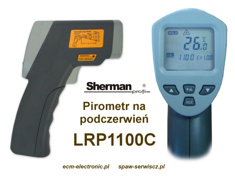 Pirometr na podczerwie 1100C kod LRP1100C