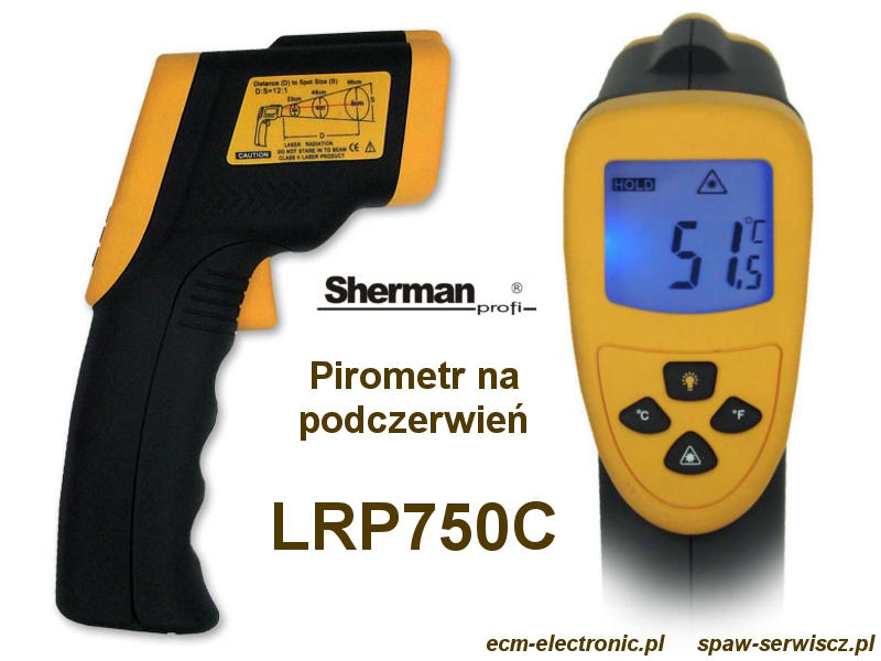 Pirometr na podczerwie 750C kod LRP750C