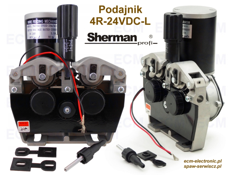 Podajnik drutu 4 - rolkowy typu 4R-24V DC, model 76ZY02