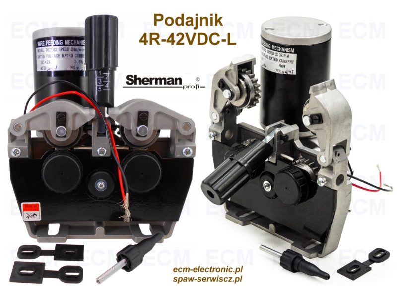 Podajnik drutu 4 - rolkowy typu 4R-42V DC, model 76ZY02