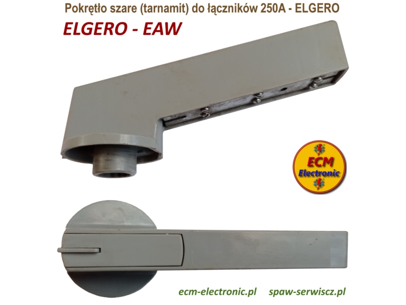 Pokrętło szare (tarnamit) do łączników krzywkowych 250A - ELGERO