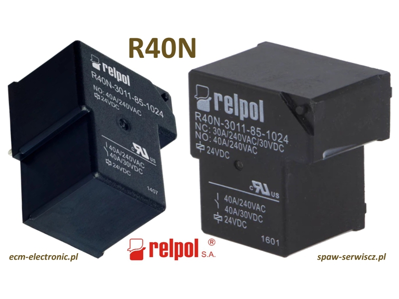 Przekanik typu R40N-3011-85-1024, 40A/240VAC, cewka 24VDC