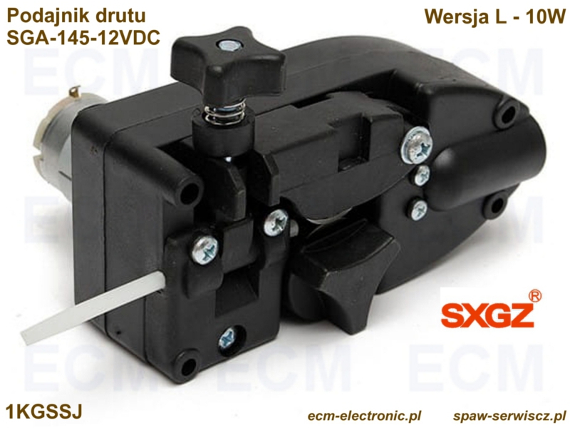 Podajnik drutu 2-rolkowy typu SGA-145-12VDC, seria 1KGSSJ-L