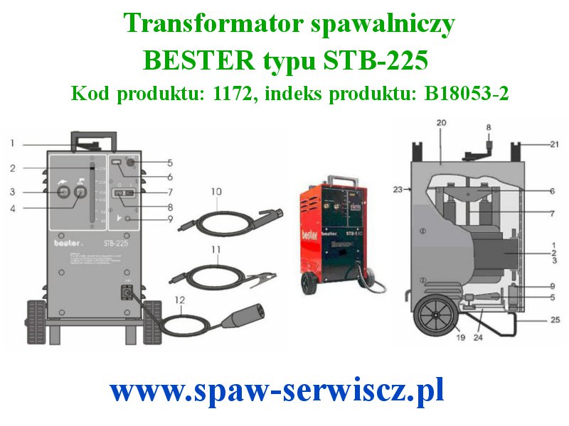 Transformator spawalniczy typu STB-225 firmy BESTER