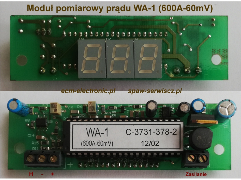 Pytka amperomierza typu WA-1 (600A-60mV), kod 0918-432-064R