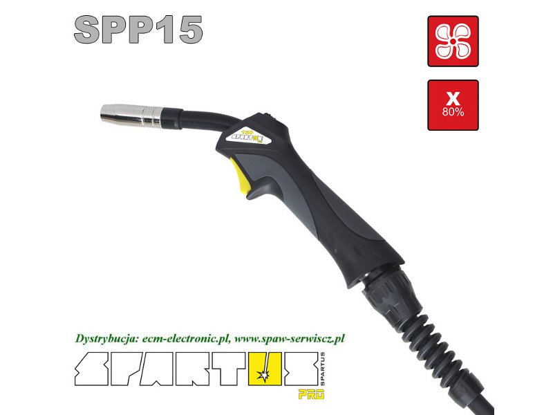 Uchwyt spawalniczy MIG typu SPP-150/3m (180A - 80%) SPARTUS Pro