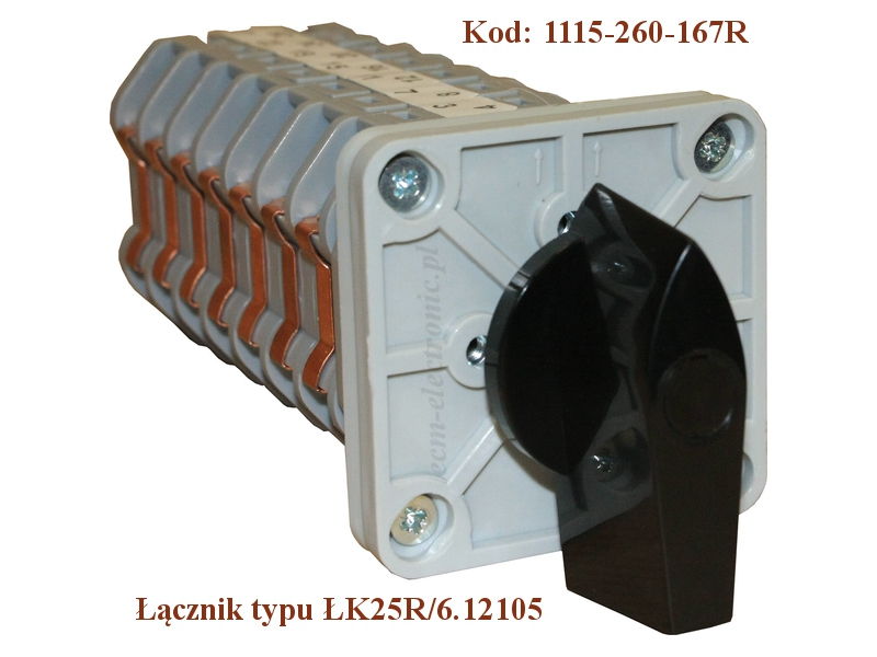 Przełącznik typu ŁK-25R/6.12105, kod 1115-260-167R