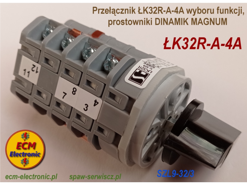 Przełącznik ŁK32R-A-4A wyb. funkcji, prost. MAGNUM Dinamik