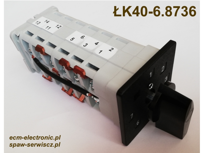 Przełącznik zakresów typu ŁK40-6.8736-P03