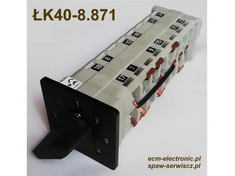 Przełącznik zakresów typu ŁK40-8.871 kod 1115-260-056R
